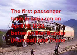 train of #India ran from Bombay (Mumbai ...