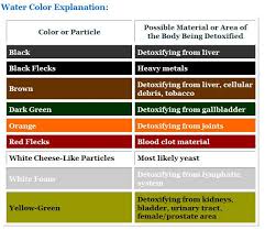 Ionic Foot Bath Color Explanation Neat Experience Detox