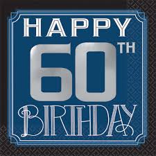 Find the ultimate 60th birthday gift here. Happy Birthday Man 60th Birthday Beverage Napkins Stumps Party