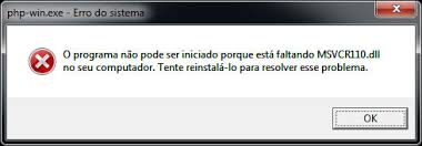 Msvcr110 dll not found wamp. Artigo Solucionar Erro Msvcr110 Dll Ao Iniciar O Wampserver Gigasystems