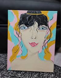 Just painted this today as she looked so cute. Don't worry no voting, just  did it for my own pleasure. Hope you like it.