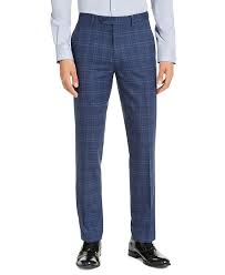 5 must have chino colors for men this year. Alfani Men S Slim Fit Stretch Navy Blue Plaid Suit Pants Created For Macy S Reviews Pants Men Macy S