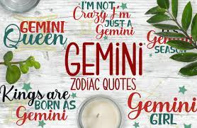 The gemini horoscope 2021 prediction shows the very special year 2021 for the gemini natives. Gemini Zodiac Quotes Grafik Von Firefly Designs Creative Fabrica