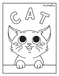 Walmart.com has been visited by 1m+ users in the past month Cat Coloring Pages Easy Peasy And Fun