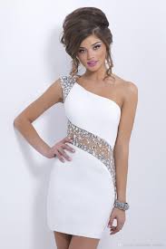2014 Elegant Alexia Blush C153 Crystals White Cocktail Cocktail Dresses Buy Wholesa Homecoming Dresses Tight Mini Homecoming Dresses Cheap Homecoming Dresses