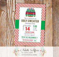 I was invited to an ugly sweater party and didn't have anything to wear, so i decided to make one, young, of ewing, new jersey, explained. Stripes Red Green Tacky Ugly Sweater Holiday Christmas Party Invitation