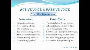 Keep in mind that it is not common in written english to change the active sentences from present perfect progressive, past perfect progressive, and future perfect progressive tenses into passive sentences in written english, but they could be rarely changed in spoken english. Present Continuous Passive Voice Video Dailymotion