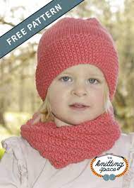Papaya Punch Knitted Hat And Neck Warmer Free Knitting Pattern Knitting Patterns Free Scarf Knitting Patterns Free Hats Child Hat Knitting Pattern
