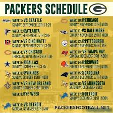 The packers will open their 100th regular football season continuing their storied rivalry with the chicago bears. Green Bay Packers Schedule 2017 Games And Dates