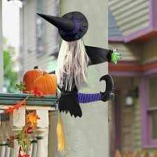 Been running 4 years strong ya'll. Amazon Com Miss Fantasy Crashing Witch Decoration Witch Crashing Into Tree Halloween Outdoor Decoration Crashed Witch Props Crashing Witch Halloween Hanging Decor For Tree And Poach Door Kitchen Dining