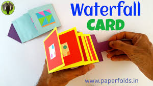 You can also even move pieces around and resize them, and you're ready. Waterfall Greetings Card Diy Tutorial By Paper Folds Youtube