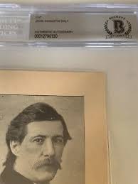 John Augustin Daly Playwright Theatre Stage Signed Autograph Cut BAS  Beckett