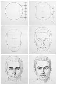 This beginners' step by step tutorial is for a basic male face. Pin On Art Techniques Tools Theory