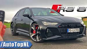 The latest c8 rs6 and rs7 are no different! 2020 Audi Rs6 C8 300km H Review Pov On Autobahn No Speed Limit By Autotopnl Youtube
