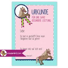 Urkunde Pferd Pferdemadchen Medaille Neue Fahigkeiten Gelernt Urkunde Pferde Madchen Lernen