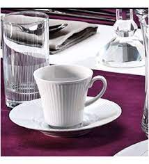 Kütahya porselen nazar boncuklu kahve fincanı tabaklı. Kutahya Porselen Cisil 6 Kisilik Su Bardakli Kahve Fincan Takimi