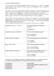 Il latino è una lingua flessiva: Latino Prima E Seconda Declinazione
