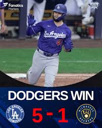 Final: Dodgers 5, Brewers 1 The Dodgers take the series from the Brewers with a 5-1 victory on Sunday and head home feeling good. 💙 Yoshinobu Yamamoto was outstanding, going 7 innings