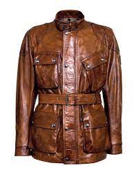 Belstaff Brown Classic Tourist Trophy Jacket For Men Belstaff Jackets Belstaff Jackets