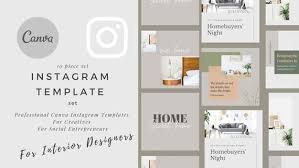 Instagram Post Template Canva Instagram Presets For Interior Etsy In 2020 Interior Design Business Business Design Instagram Post Template