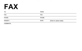 Fax Cover Sheet Template For Excel Excel Templates