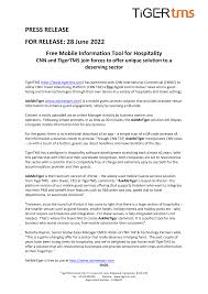 PRESS RELEASE FOR RELEASE: 28 June 2022