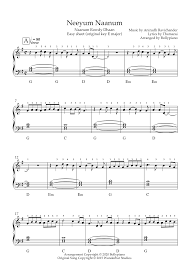 Neeyum Naanum Easy Piano Notes Naanum Rowdy Dhaan Bollypiano Easy Piano Piano Sheet Music Piano