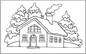 If you need a simple coloring page for your children, you can use house coloring pages.it is a fun activity for your children because it seems that they are painting their houses and it helps kids to develop their habit of coloring and painting, introduce them new colors, improve the creativity and motor skills. Get This House Coloring Pages For Kids Small House With Chimney