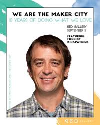 Tonight's the night! Join us for the opening of "We are The Maker City: 10  Years of Doing What We Love" at @redgallery.knox in @downtownknox from  5-9pm. Featuring: Jasmine Newton