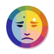 Rainbow Sun Icon With A Sad Face On It Vector, A Simplistic Colorful Icon  Of Annoying On A White Background, No Shadows, Small Centered In Frame PNG  and Vector with Transparent Background