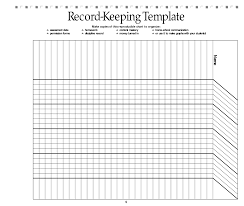 free printable record keeping forms attendance sheet