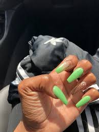 Neon green acrylic nails |summer nails. Pin On Claw