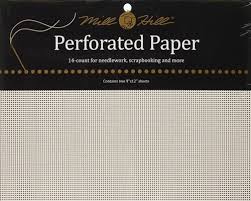 Pp1 Mill Hill White Perforated Paper