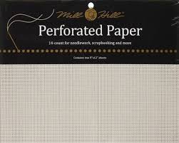 pp1 mill hill white perforated paper