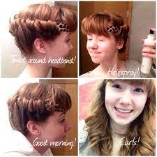 No Heat Overnight Curls Just Twist Hair Around A Headband And Wake Up Hair Inspiration Hair Styles Wavy Hair Overnight