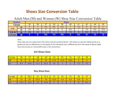 american shoe size conversion chart american food size