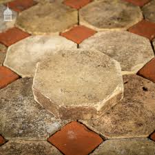 Sizes can be changed as needed to best fit the intended area on the ground or floor. Antique Reclaimed Listings Batch Of 200 Reclaimed Octagonal Buff And Red Pam