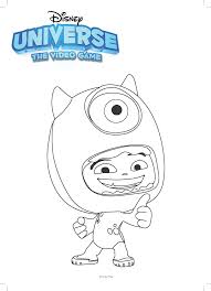 1001 kleurplaten, gratis kleurplaat downloaden om te kleuren. 1001 Kleurplaten Disney Universe Disney Mike Kleurplaat