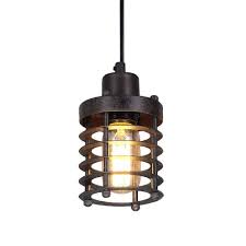Our favorite steel lighting co. Mini Cage Rustic Pendant Light Fixture Industrial Pendant Lamp N A
