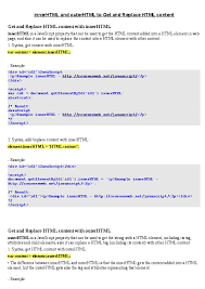 When using innerhtml to insert script, you must include the defer attribute in the script element. Pdf Innerhtml And Outerhtml To Get And Replace Html Content Courses Web Academia Edu