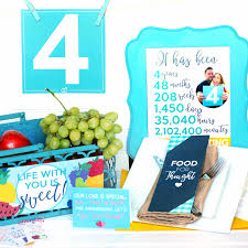 Another theme connected with the fourth year of marriage is flowers. Fourth Anniversary Gift Printable Kit The Dating Divas