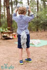 Easy Yarn Wolf Or Dog Tail Costume Tutorial Dog Costumes For Kids Wolf Costume Kids Diy Dog Costumes