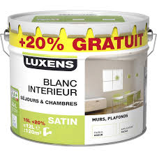 45 Eu 12l Soit 120 M2 Aspect Satin Blanc Peinture Blanche Plafond Boiserie