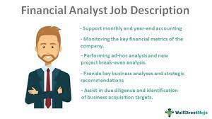 Role and responsibilities financial analysts play a critical role in an organization's daily operations. Financial Analyst Job Description Skills Qualifications Experience