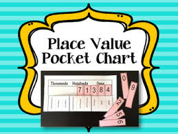 place value pocket chart ones tens hundreds thousands