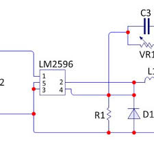 We will introduce the features , scope of application , diagram ,and testing results.we use the digital storage oscilloscope. Lm2596 Smps Voltage Regulator Schematic Download Scientific Diagram
