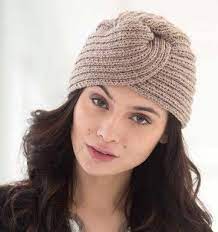56 cm to 62 cm. Glam Turban Free Knitting Pattern Knitted Hats Hat Knitting Patterns Chunky Knitting Patterns