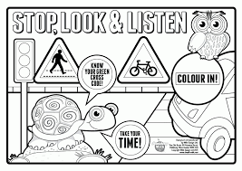 One has pre marked boxes the other one does not. Safety Signs Coloring Pages Coloring Home