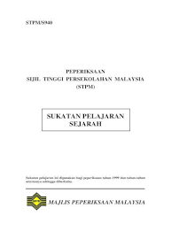 Maybe you would like to learn more about one of these? Sukatan Pelajaran Sejarah Stpm Pdf Document