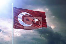 Yarın 23 nisan uilusal egemenlik ve çocuk bayramı'nda türk bayrağı cumhurbaşkanı recep tayyip erdoğan tarafından göndere çekilecek. Turk Bayragi Turkiye Bayrak Tasarimi Wandposter Poster Neumond Ankara Patriot Myloview De